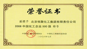 2008年中國化工企業500強